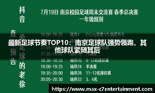最新足球节奏TOP10：南京足球队强势领跑，其他球队紧随其后